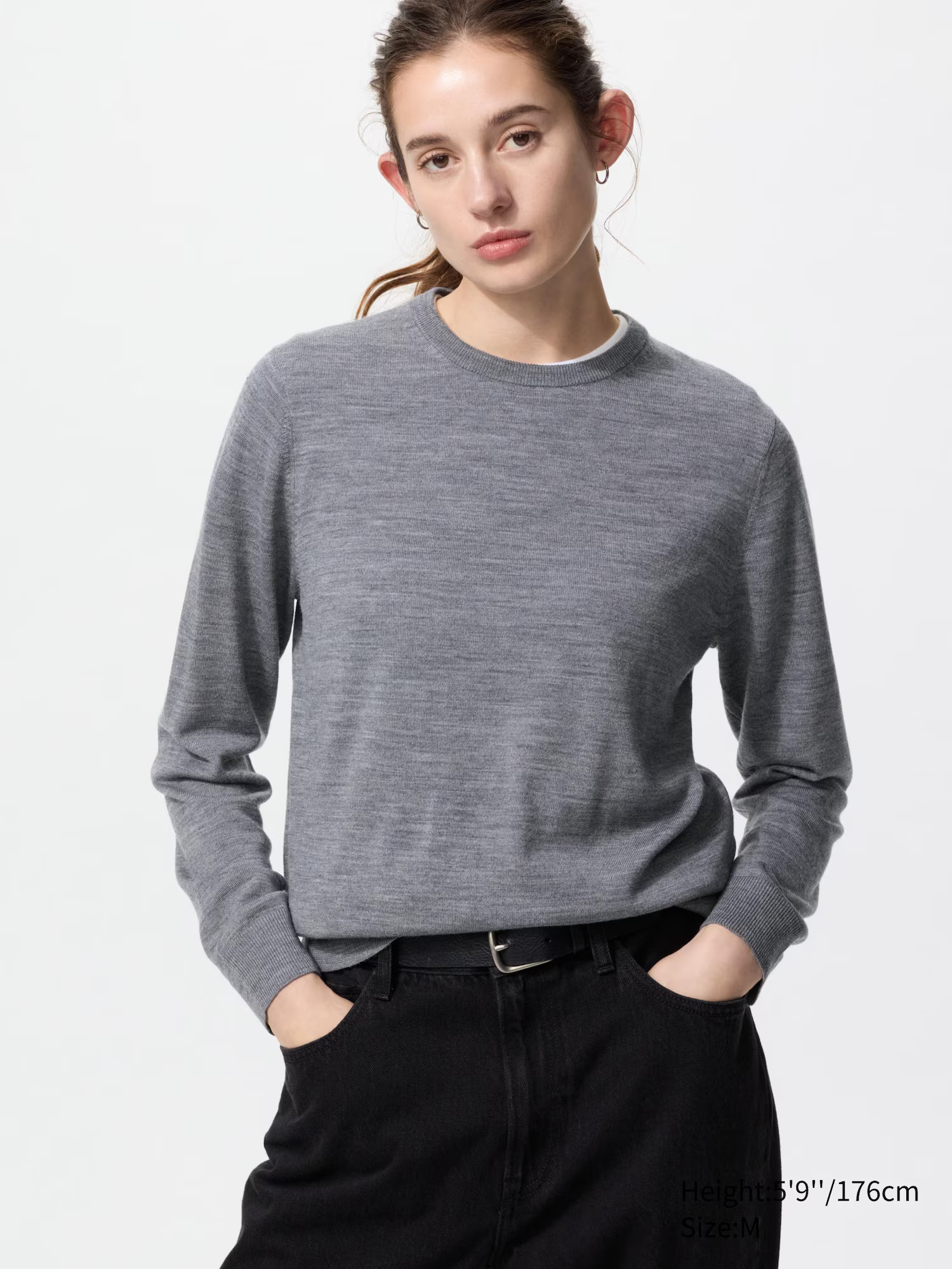 100% Merino Crew Neck Jumper | UNIQLO (UK)