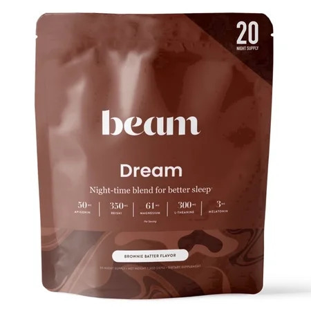Beam Dream Sleep Powder – Calming Nighttime Cocoa with Magnesium & Apigenin, 20 Servings | Walmart (US)