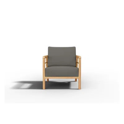 Mesak Teak Outdoor Club Chair with Sunbrella Cushion | Wayfair North America