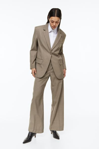 Oversized single-breasted blazer | H&M (UK, MY, IN, SG, PH, TW, HK)