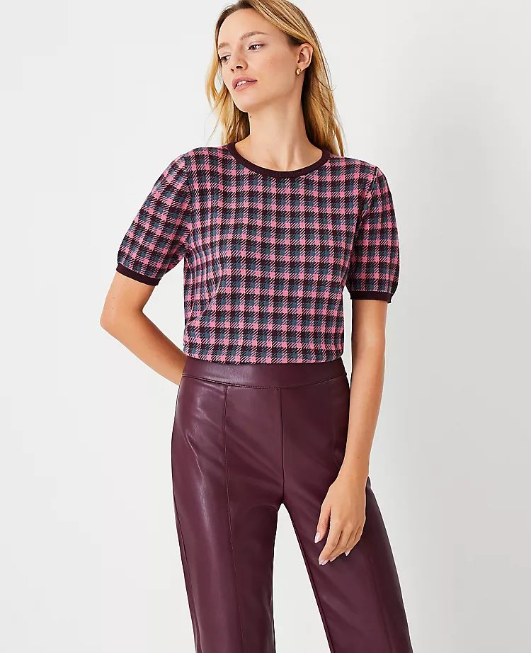 Plaid Sweater Tee | Ann Taylor (US)