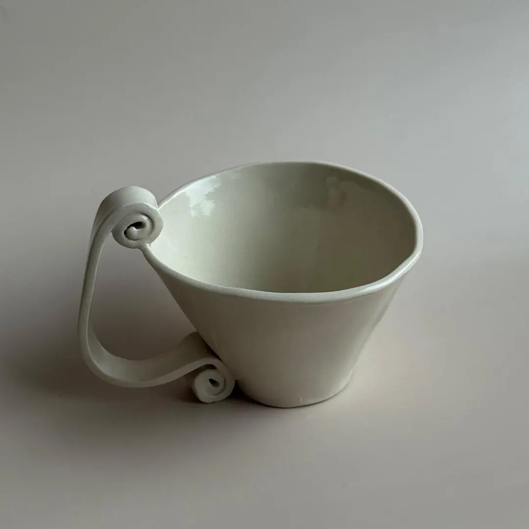 Ceramic Scroll Mug Inspired by French Architecture | Etsy (US)