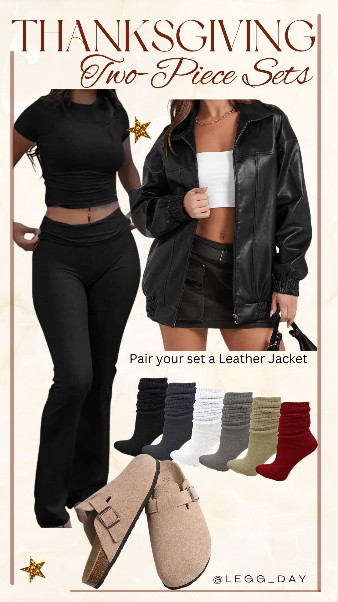 Casual & comfy outfit that could work for Thanksgiving Day too! 

Set: medium
Jacket: large for oversized 
Shoes: 8

#LTKHoliday #LTKActive #LTKShoeCrush