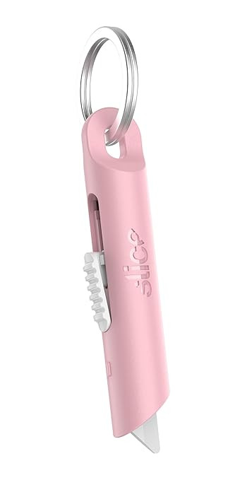 Slice Mini Pen Cutter | Keychain Knife and Box Cutter | Retractable Safety Cutter | Dusty Rose | Amazon (US)