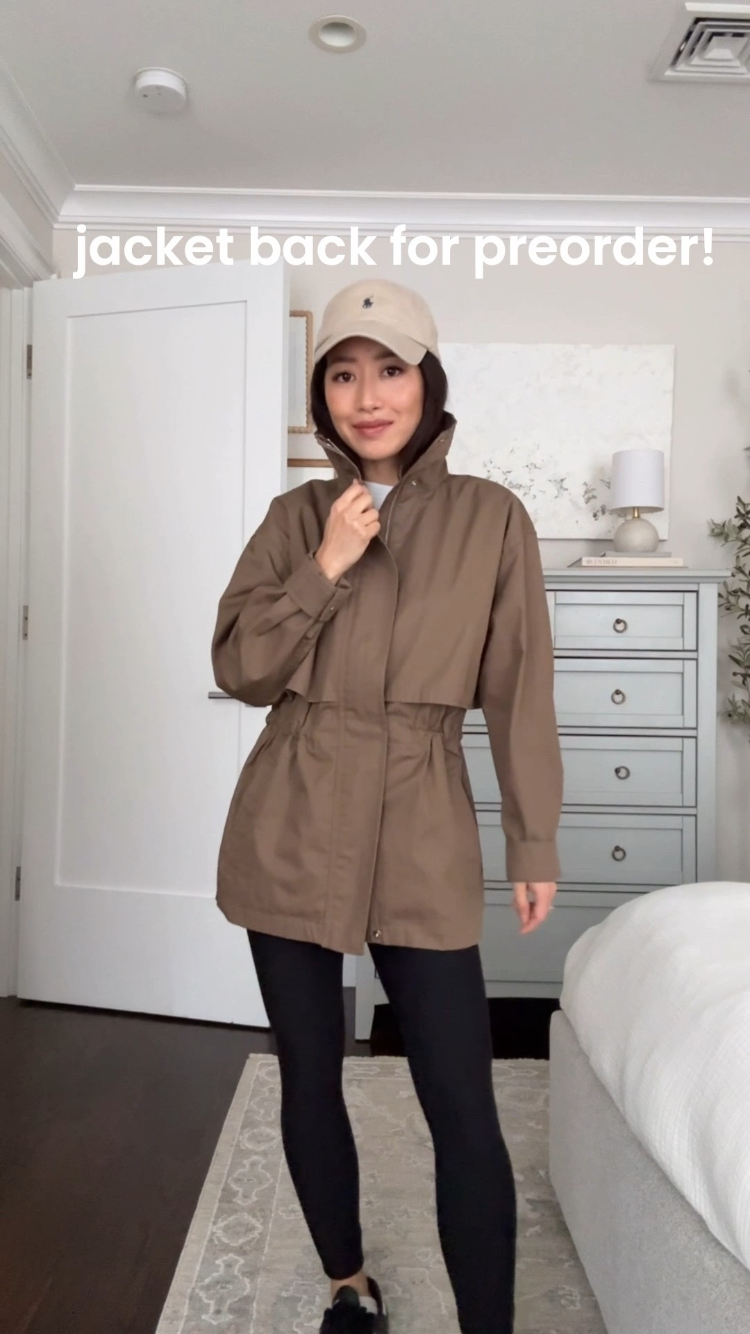 • Aritzia 100% cotton jacket size 2XS relaxed oversized fit on me, sleeves are folded up here. When you uncinch the waist it’s a wider fit in torso with room to layer.
this is so cute with jeans or leggings and sold out fast in spring.
• Abercrombie leggings xs short, I size up on most leggings so it’s not too snug.
• Aritzia white cotton tee 2XS, thicker soft and not see thru
• Polo hat
• Heaven Mayhem earrings 
• adidas sneakers 5
 
Easy mom outfit, petite friendly knee high boots, transitional spring outfit

#LTKmomlife #LTKootd #LTKPetite