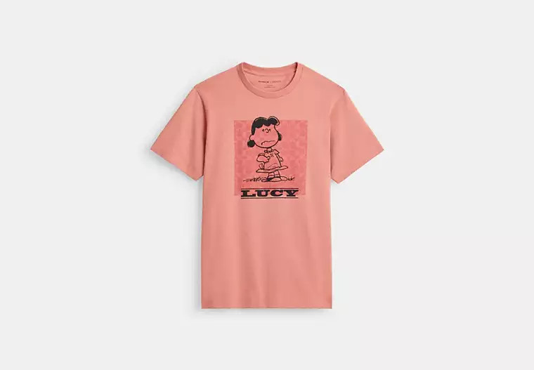 Coach X Peanuts Lucy Signature Square T Shirt In Organic Cotton | Coach Outlet US