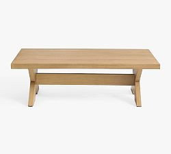 Modern Farmhouse Rectangular Outdoor Coffee Table (56") | Pottery Barn (US)