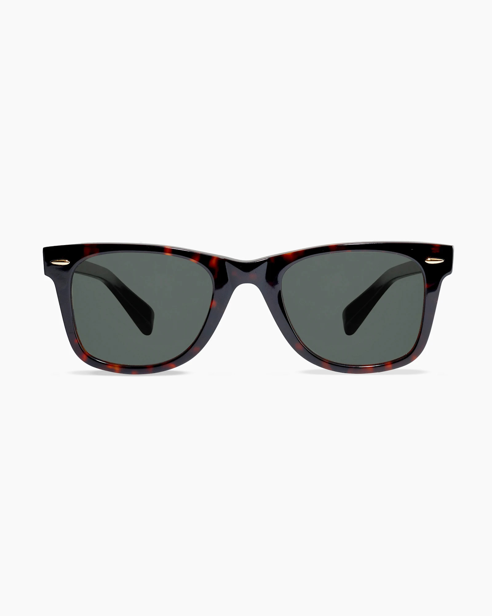 Quince | Walker Polarized Acetate Sunglasses in Black with Green lens, Size Wide, Cellulose Acetate | Quince