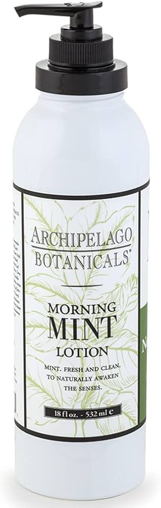 Archipelago Botanicals Morning Mint Lotion, Mint Moisturizing Body Lotion for Sensitive Skin, Par... | Amazon (US)