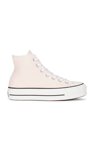 Converse Chuck Taylor All Star Lift Sneaker in Decade Pink, White, & Black from Revolve.com | Revolve Clothing (Global)
