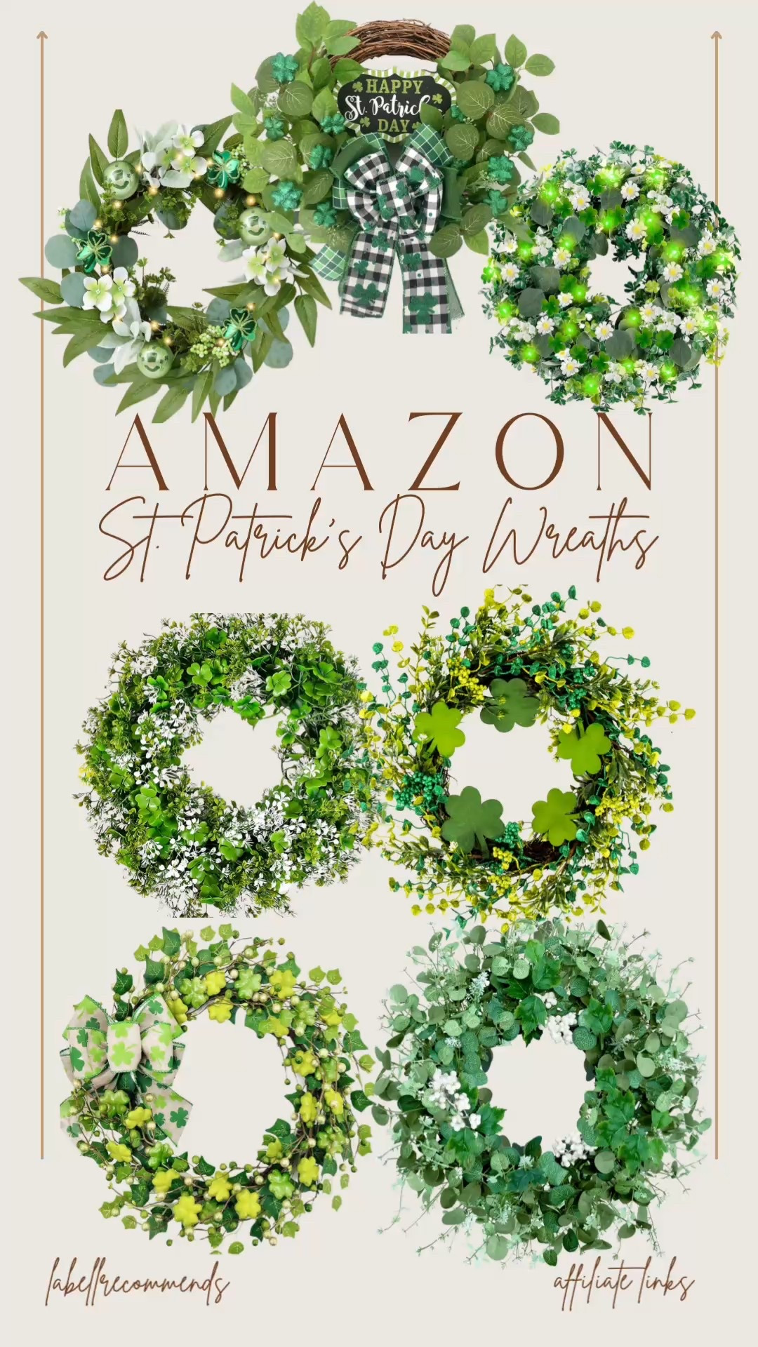 These St. Patrick’s Day wreaths from Amazon are perfect for your spring porch decor or on your front door as a St. Patrick’s Day decoration. 

#stpatricksday #springdecor #stpatricksdaydecor #frontdoorwreaths

St Patrick’s day decorations, front door wreaths, front porch decor, spring decorations for the house, st Patrick’s day wreaths

#LTKSeasonal #LTKHome
