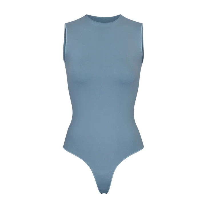 ESSENTIAL CREW NECK SLEEVELESS BODYSUIT | SKIMS (US)