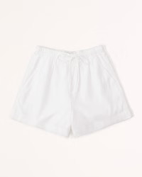 Linen-Blend Pull-On Short | Abercrombie & Fitch (US)