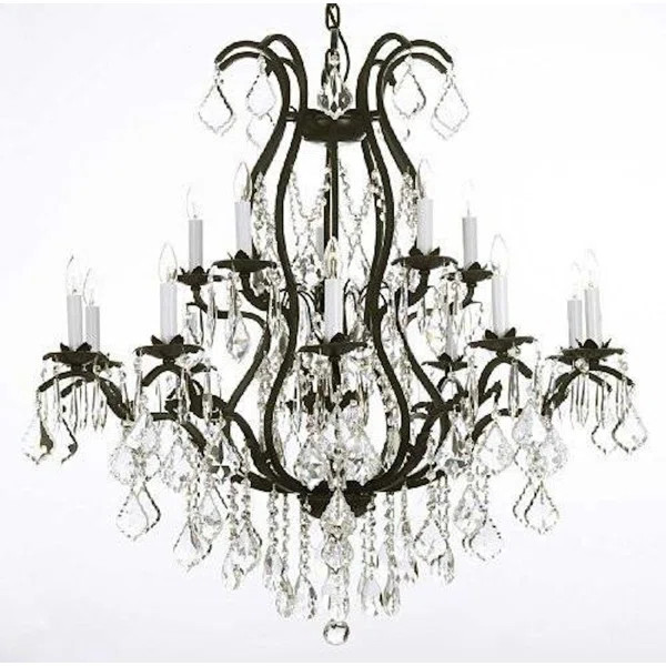 Alvan 15-Light Candle Style Empire Chandelier with Crystal Accents Accents | Wayfair North America