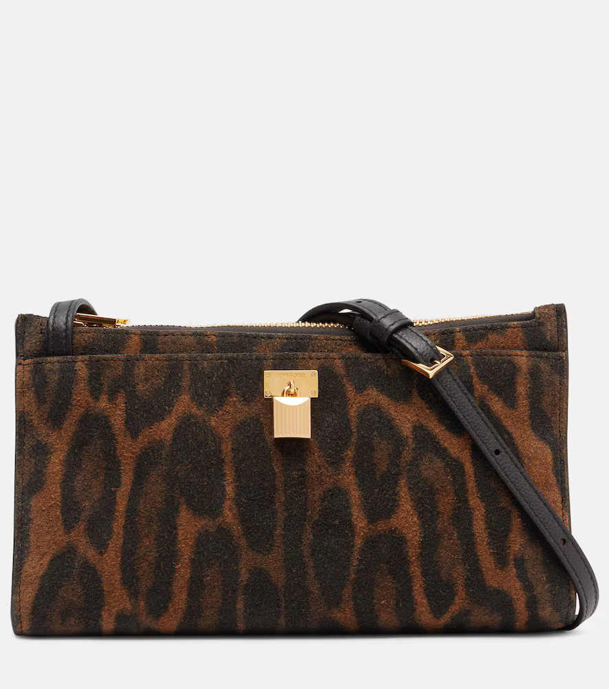 Tom Ford Padlock leopard-print suede crossbody bag | Mytheresa (INTL)