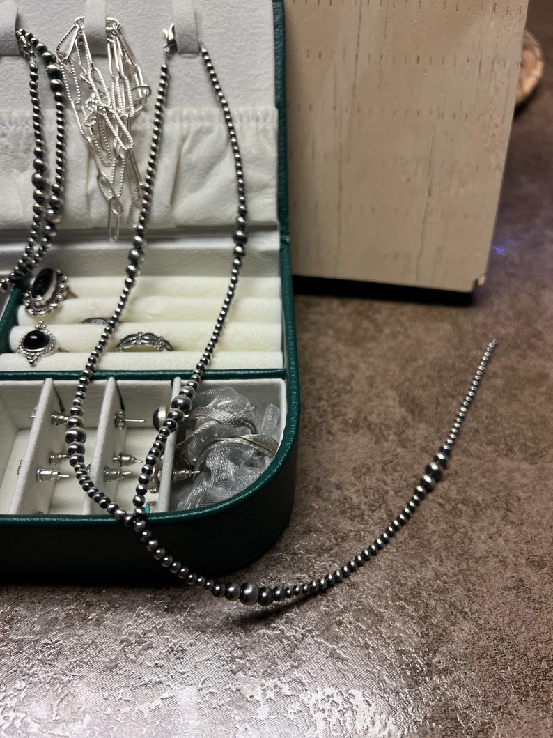 Authentic Navajo Pearl Lariat Necklace - Etsy | Etsy (US)