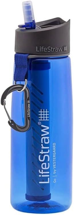 LifeStraw Go Water Filter 22 oz Bottle with 2-Stage Integrated Filter Straw for Hiking, Backpacki... | Amazon (US)