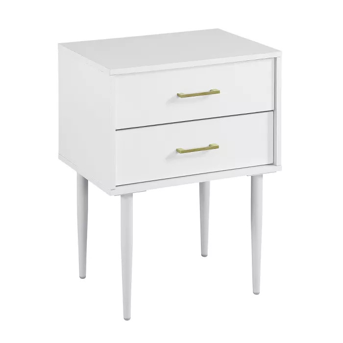Ora Mid-Century Modern 2 Drawer Nightstand - Saracina Home | Target