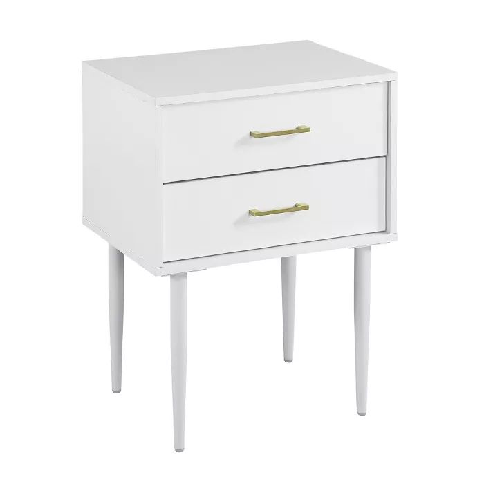 Ora Mid-Century Modern 2 Drawer Nightstand - Saracina Home | Target