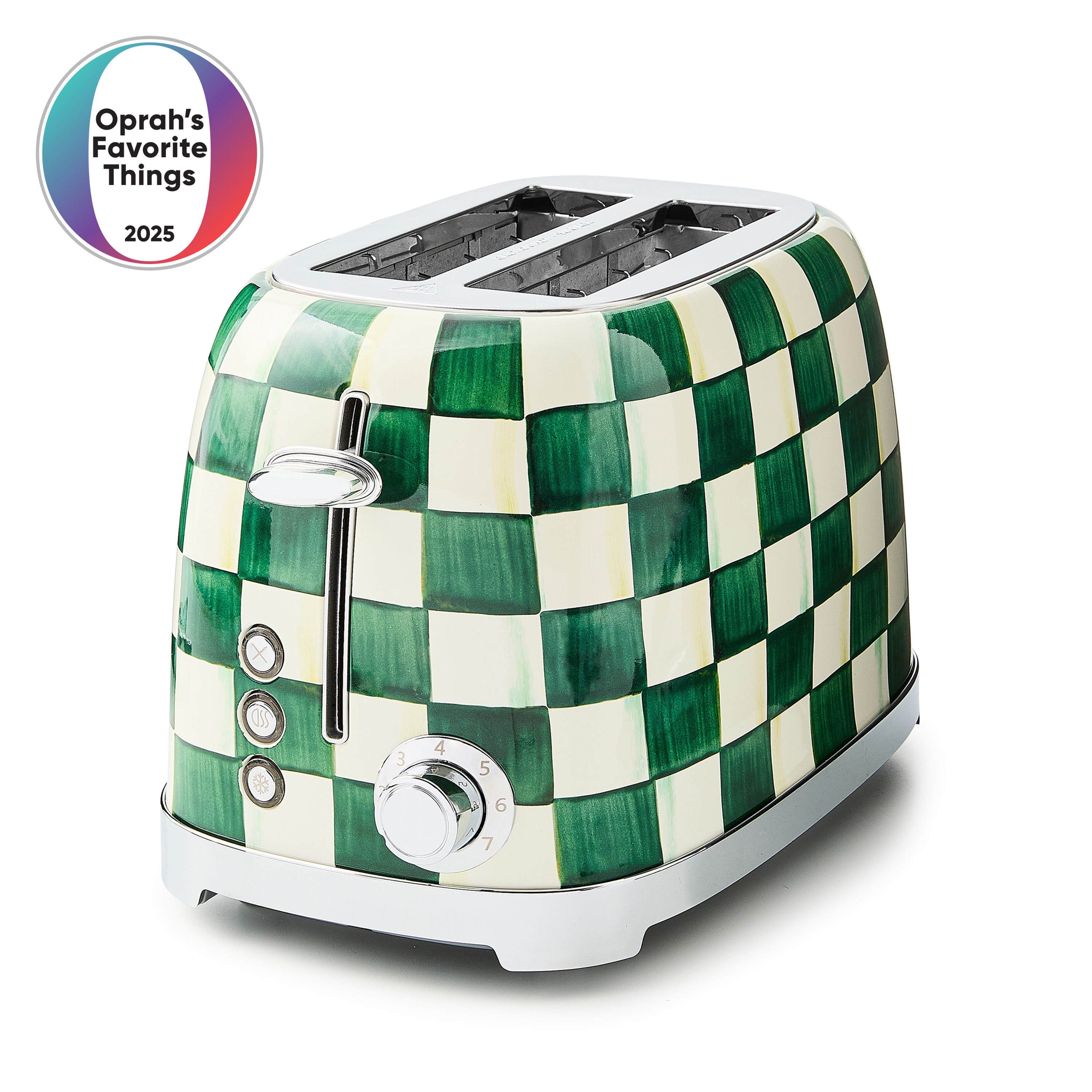 MacKenzie-Childs Emerald Check 2 in Slice Toaster