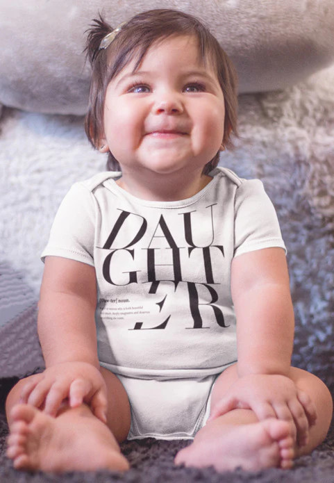 Daughter Logo Remix - Infant Bodysuit | Tony by Toni