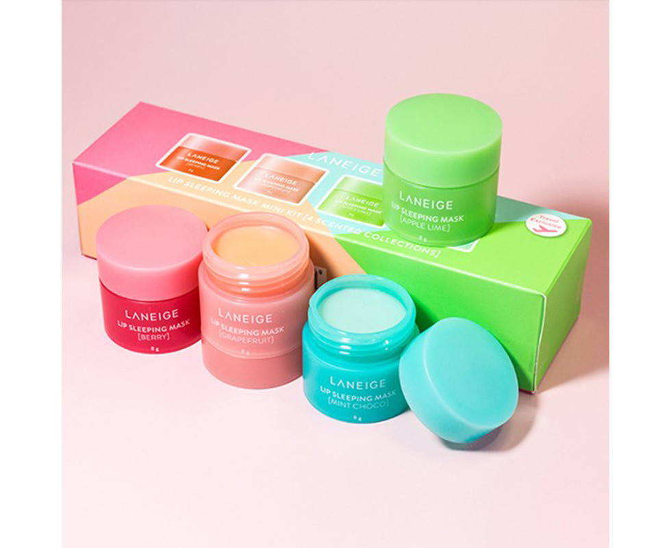 4PCS Lip Sleeping Mask Mini Kit 4 Scented Collection 8g Nutritious Moisturizing | Catch.com.au