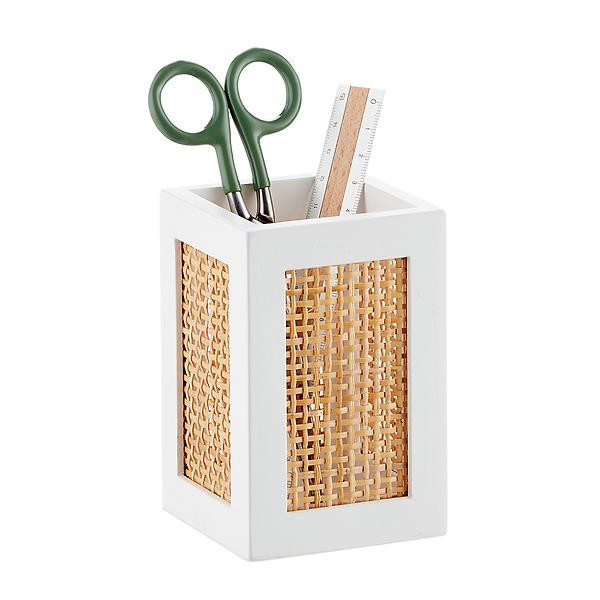 The Container Store Artisan Rattan Cane Pencil Cup | The Container Store
