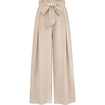 PRETTYGARDEN Women's Wide Leg Work Pants Business Casual High Waisted Loose Palazzo Trouser Summe... | Amazon (US)