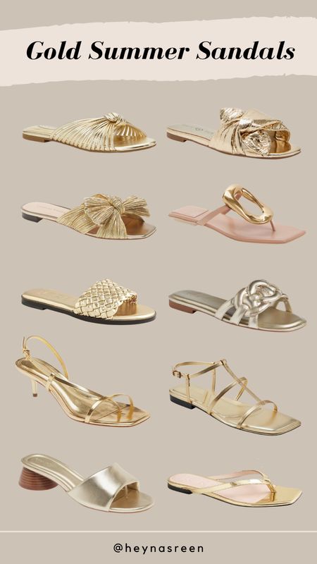 Gold sandals are so trendy right now for summer. Sharing some of my favorites and new finds!

#LTKShoeCrush #LTKStyleTip #LTKFindsUnder50