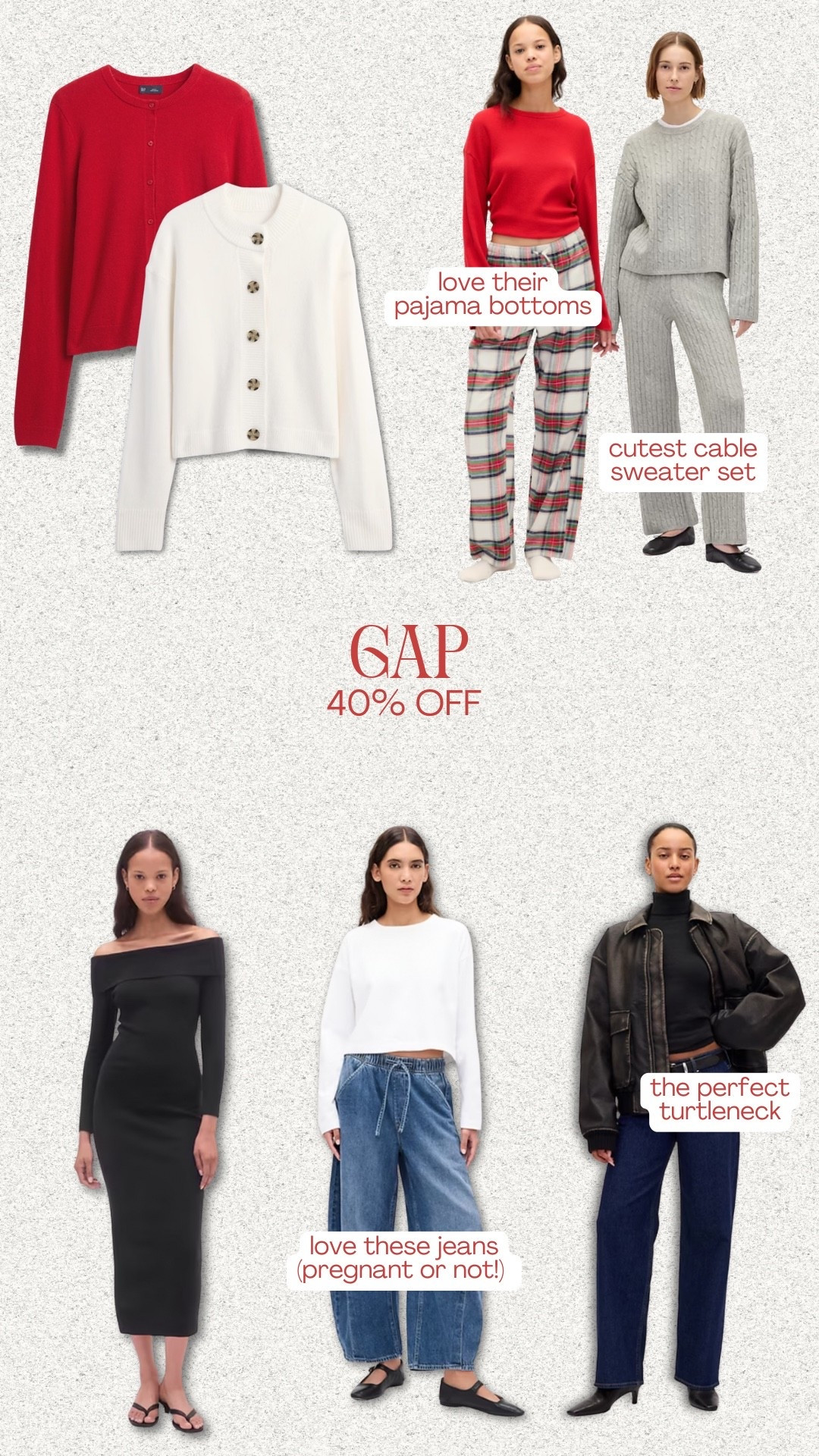 my favorite black friday finds from GAP! all 40% off in cart #gap #blackfriday 

#LTKCyberWeek #LTKGiftGuide #LTKHoliday