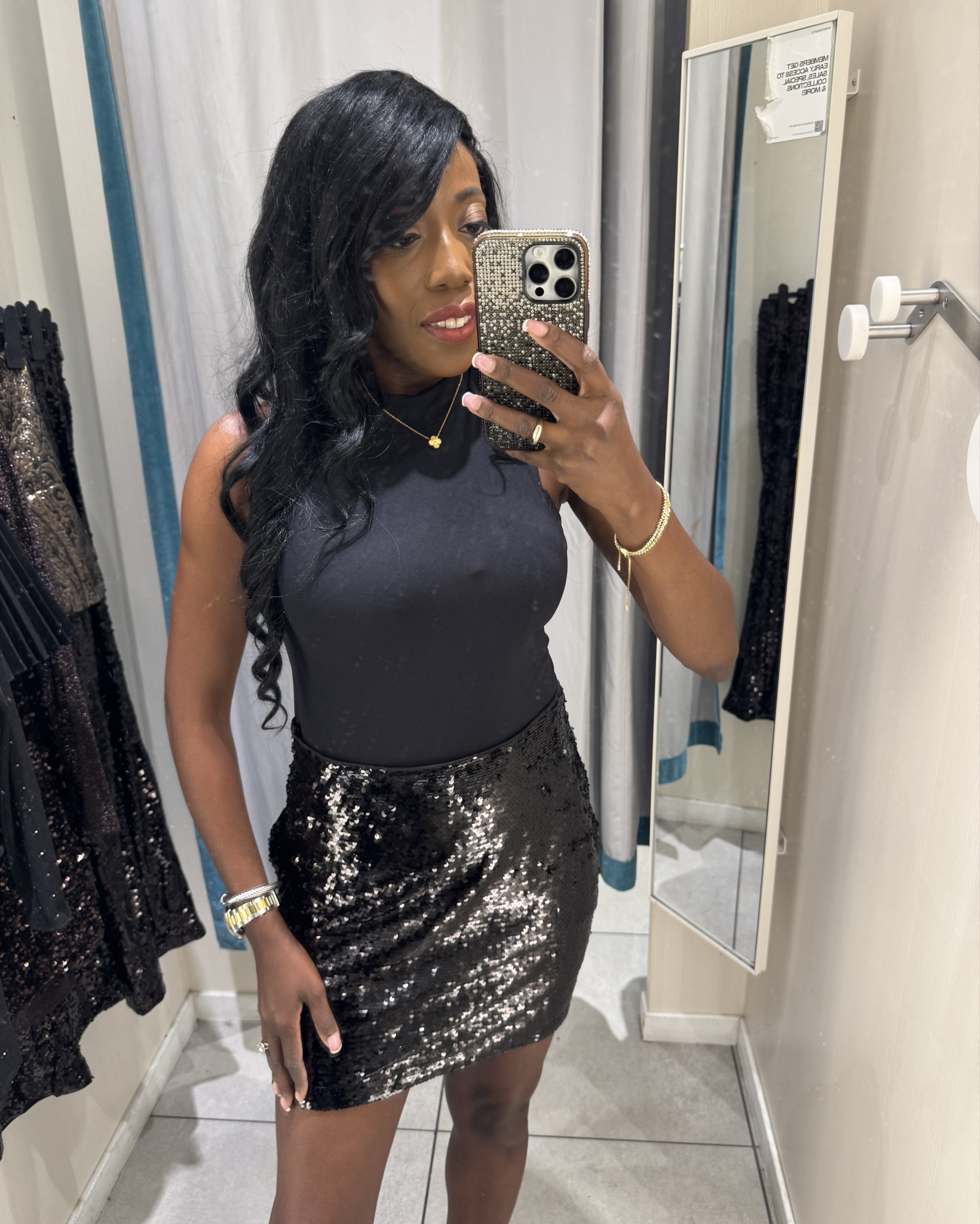 This sequin mini skirt is perfect for the holiday season.  
Wearing a 6. 

#LTKSeasonal #LTKOotd #LTKHoliday 

#LTKOver40 #LTKCyberWeek #LTKFindsUnder100