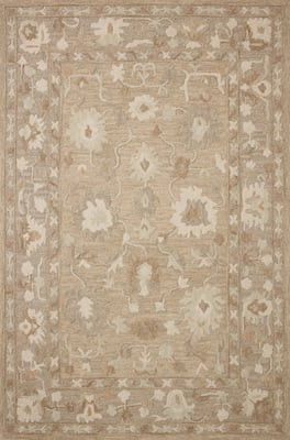 Dorothea DRT-02 Khaki/Dove Wool Hand-Tufted Area Rug | Rugs Direct