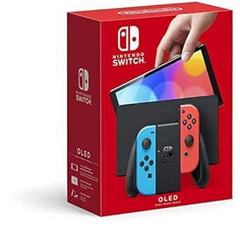 Nintendo Switch – OLED Model w/ Neon Red & Neon Blue Joy-Con | Amazon (US)