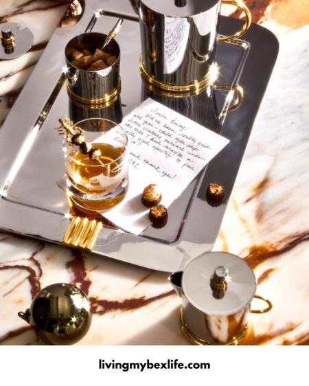 Designed by former fashion designer Brett Beldock, the Le Claire Tea Set is an homage to Art Deco silver services of the 1920s through 40s.

Thanksgiving tablescape, table scape

#artdeco #vintagehome #homedecor #teaset 

#LTKfindsunder100 #LTKhome #LTKHoliday