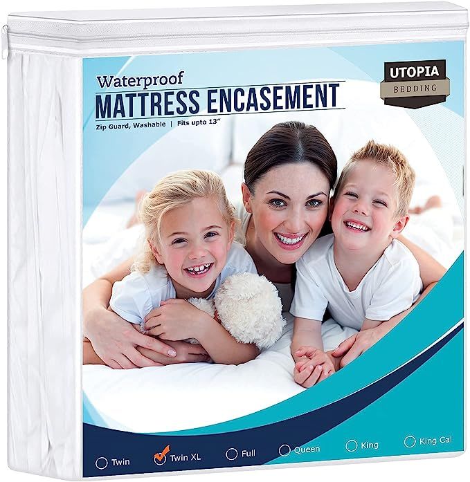 Utopia Bedding Zippered Mattress Encasement - Waterproof Mattress Protector (Twin XL) | Amazon (US)