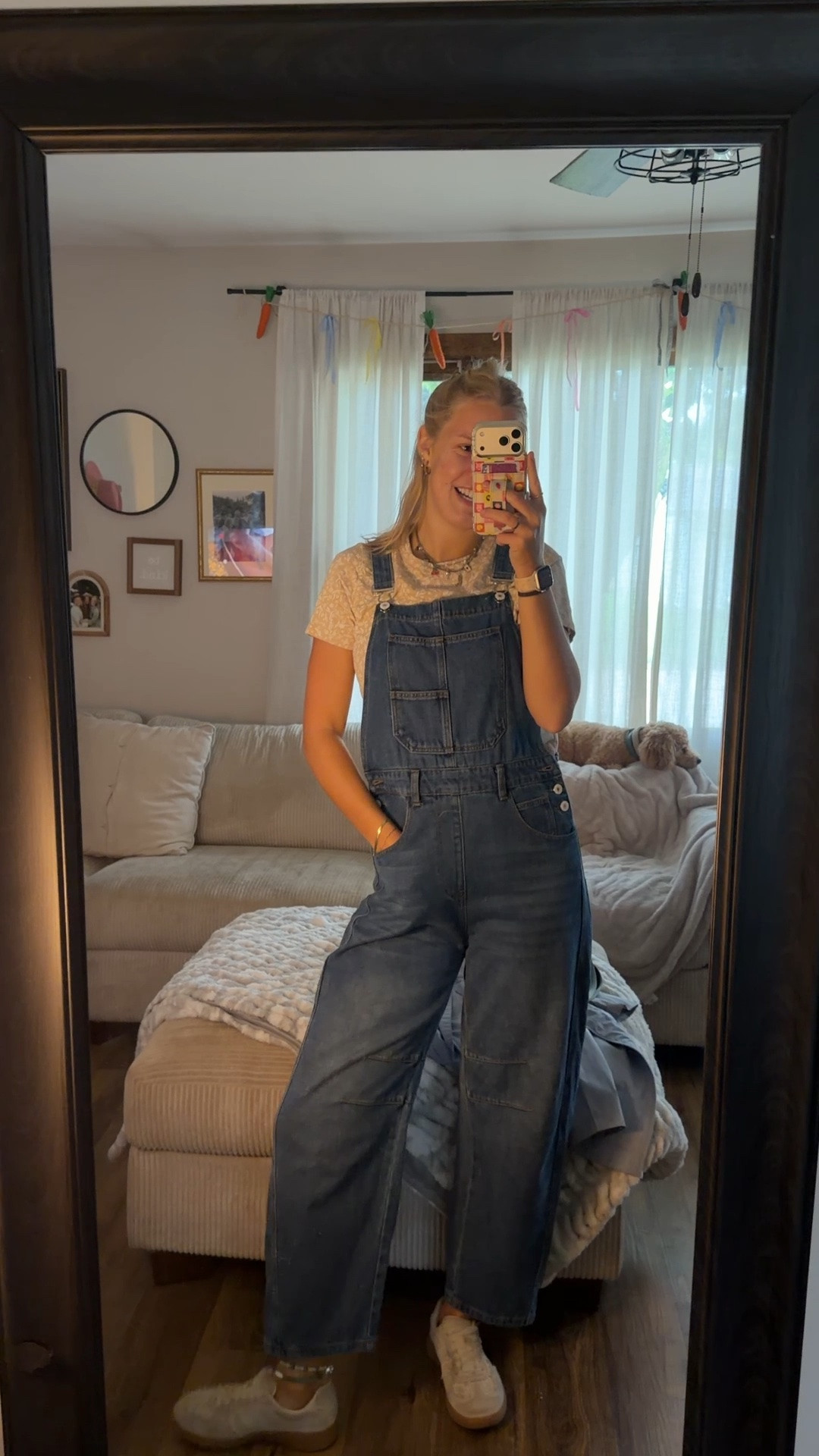 Saturday’s rainy OOTD — 09.19.26 ☔️🌧️🤎

Medium in denim overalls from Amazon
8.5 in sneakers from Amazon (the best free people dupes)
small tall in tan floral Everyday Tee from Old Navy

Amazon finds, Amazon fashion, Amazon overalls, Amazon trends, outfit trends, summer outfits, free people dupes, free people dupe overalls, Amazon sneakers, Amazon footwear, free people sneakers, free people dupes, summer shoes, outfit of the day, watch now

#LTKootd #LTKSaleAlert #LTKSeasonal