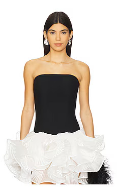 SELEZZA LONDON Beatrix Corset in Midnight Black from Revolve.com | Revolve Clothing (Global)