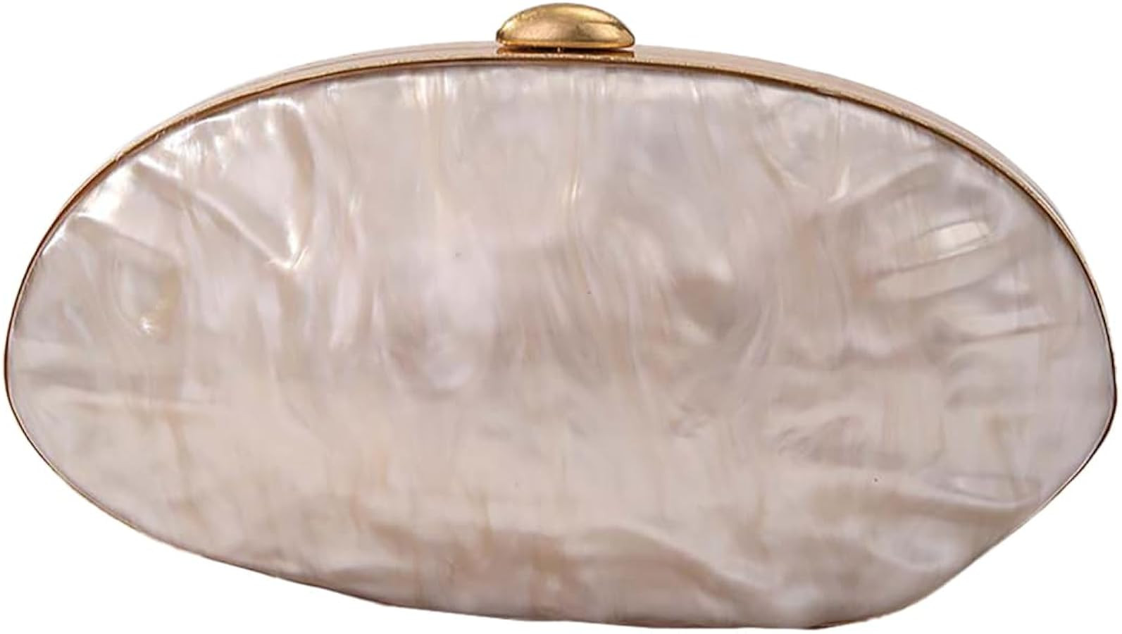 RomanticDesign Women Shell Shape Acrylic Clutch Shiny Marble Purse Wedding Prom Party Evening Han... | Amazon (US)