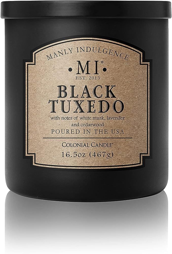 Manly Indulgence 109310 Black Tuxedo Scented Jar Candle, 16.5 Oz | Amazon (US)
