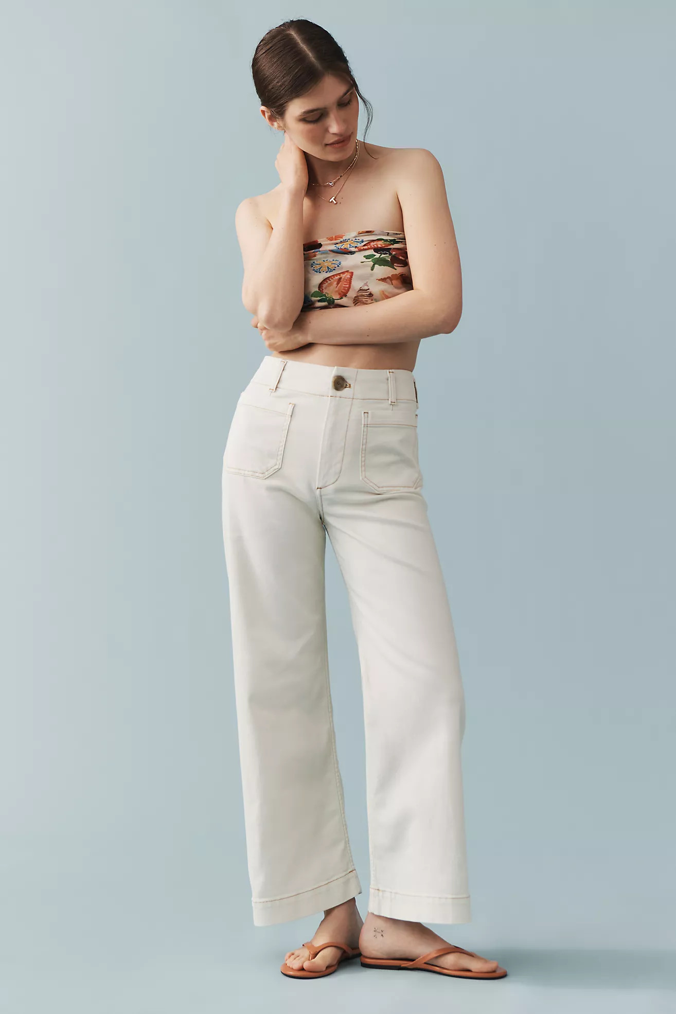 The Colette Full-Length Wide-Leg Jeans by Maeve | Anthropologie (US)