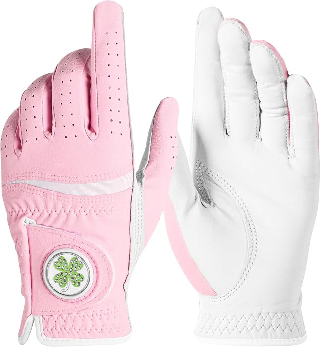 FINGER TEN Womens Golf Glove with Bling Ball Marker | Amazon (US)