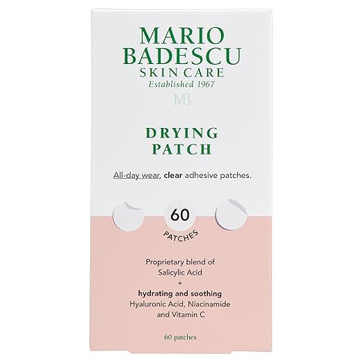 Mario Badescu Drying Patch Blemish Covering, Invisible Spot Treatment, Absorbing All Day Polymer ... | Amazon (US)