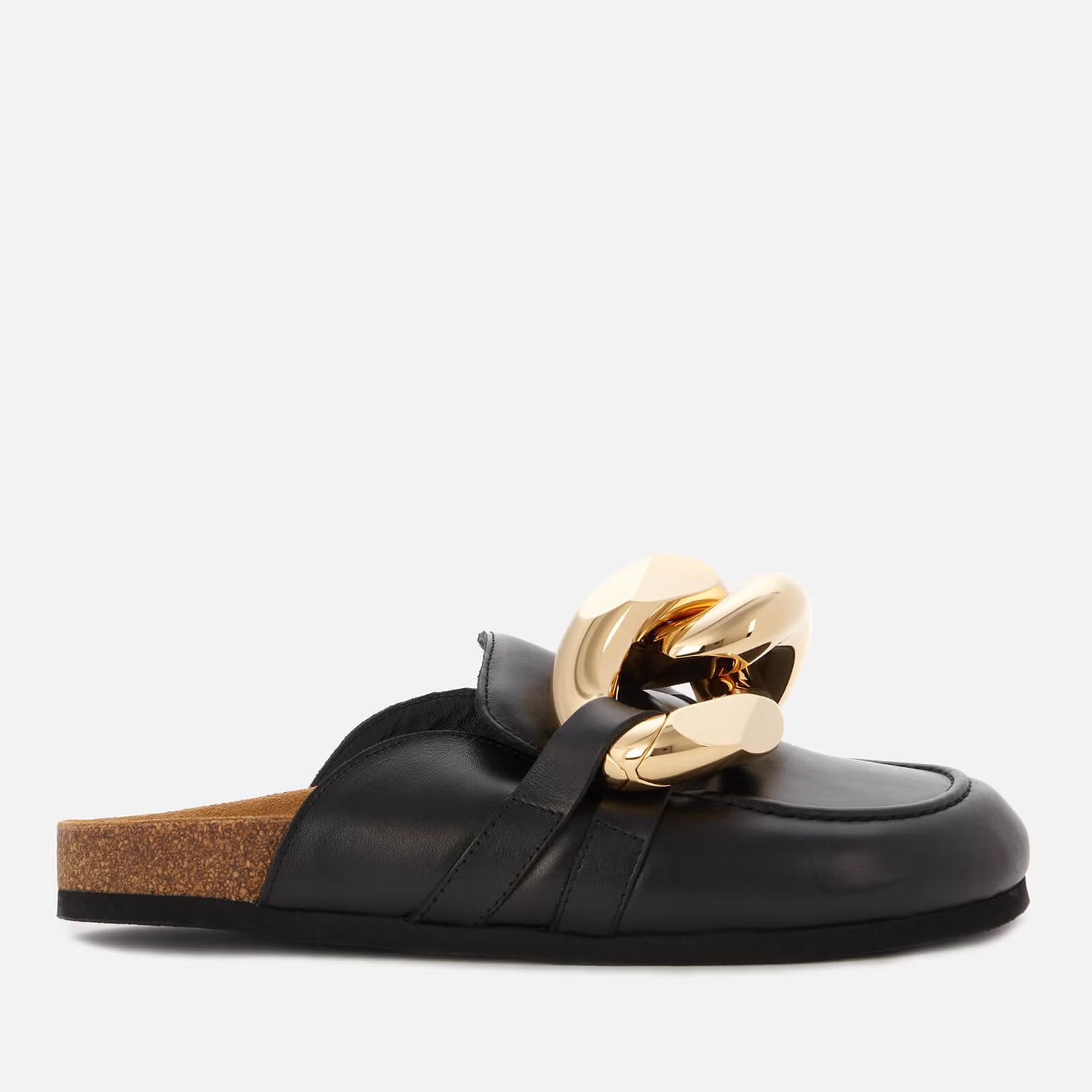 JW Anderson Women's Chain Leather Mules - Black | Coggles (Global)