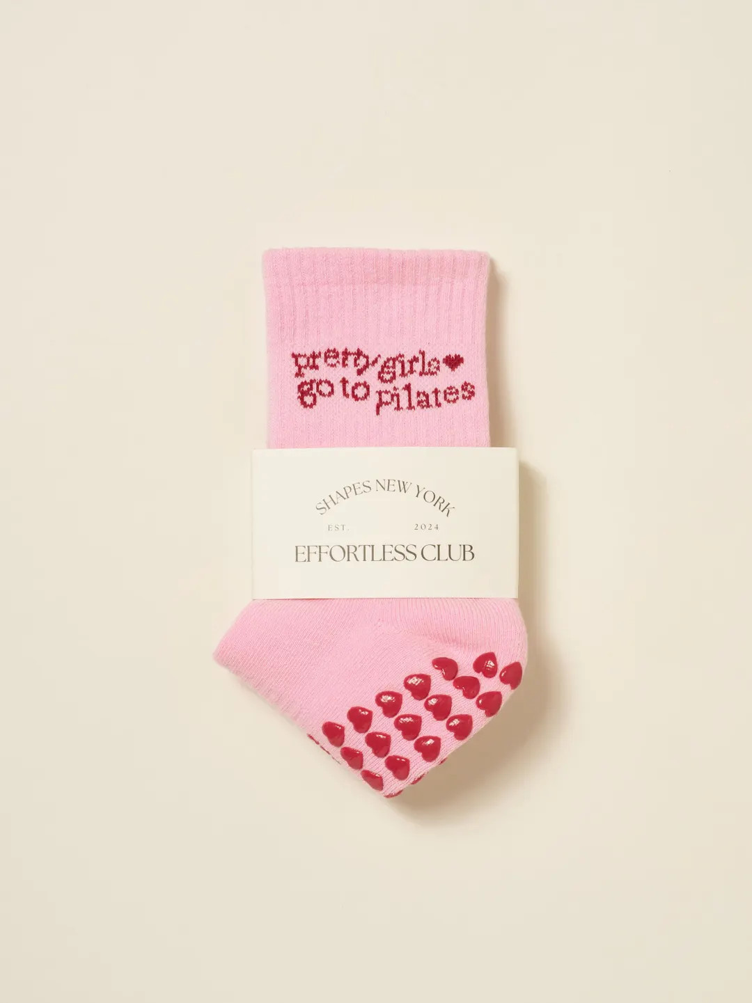 Pretty Girls Go to Pilates - Effortless Club Grip Socks, Pilates Socks, Crew Non-slip Socks, Pila... | Etsy (US)