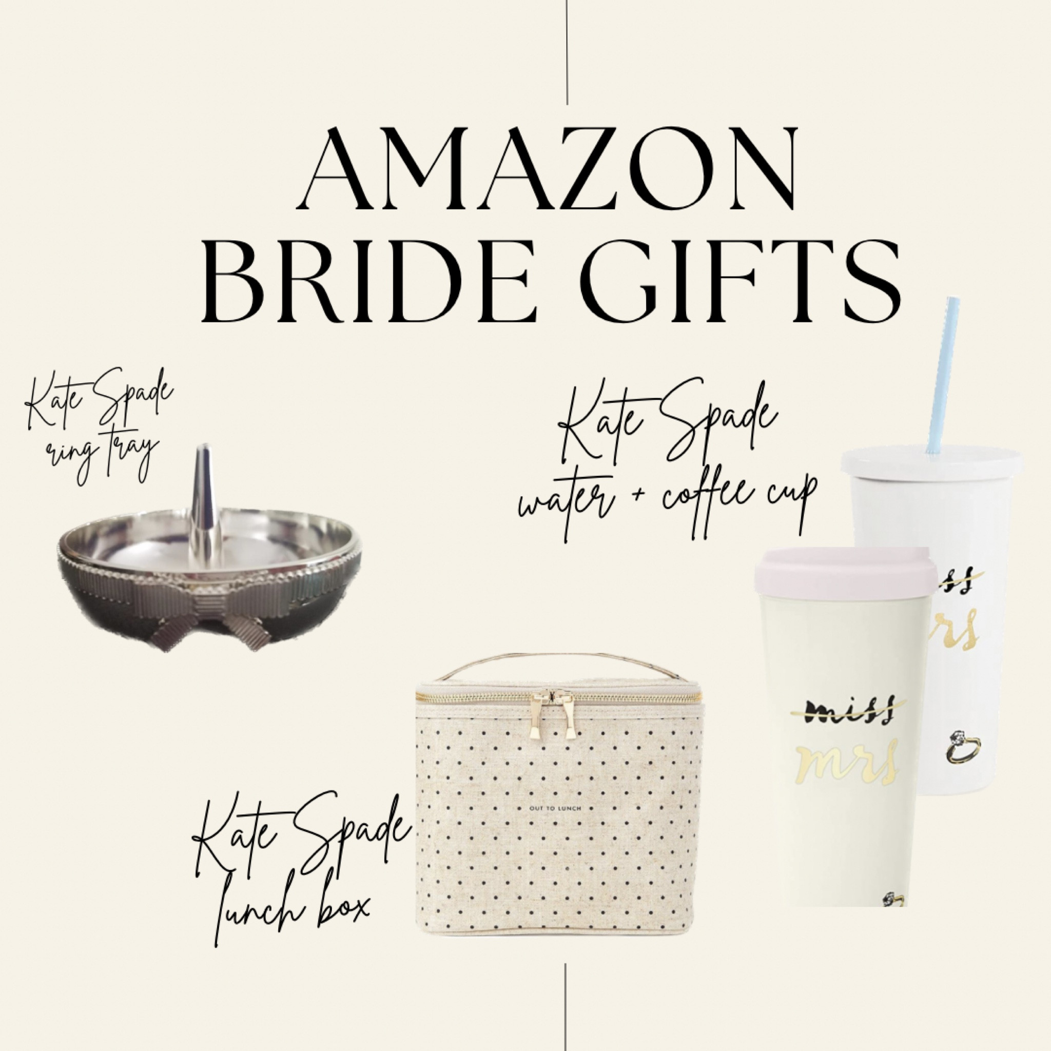 Bride gifts
Bridal gifts
Bridal shower gifts
Bridal shower
Kate spade bride
Kate spade 
Gifts for her
Gifts for bride
Amazon bride
Lunch box for work
Lunch box
Ring tray
Ring holder
Mrs  

#LTKGiftGuide #LTKFind #LTKwedding