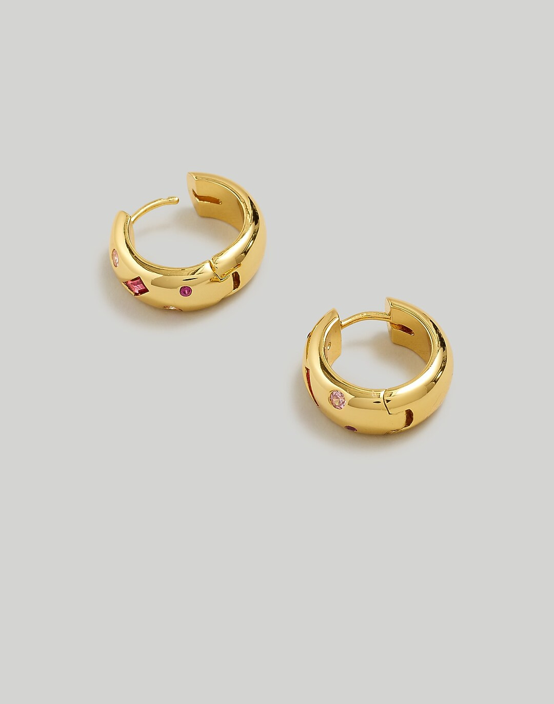 Confetti Crystal Huggie Hoop Earrings | Madewell