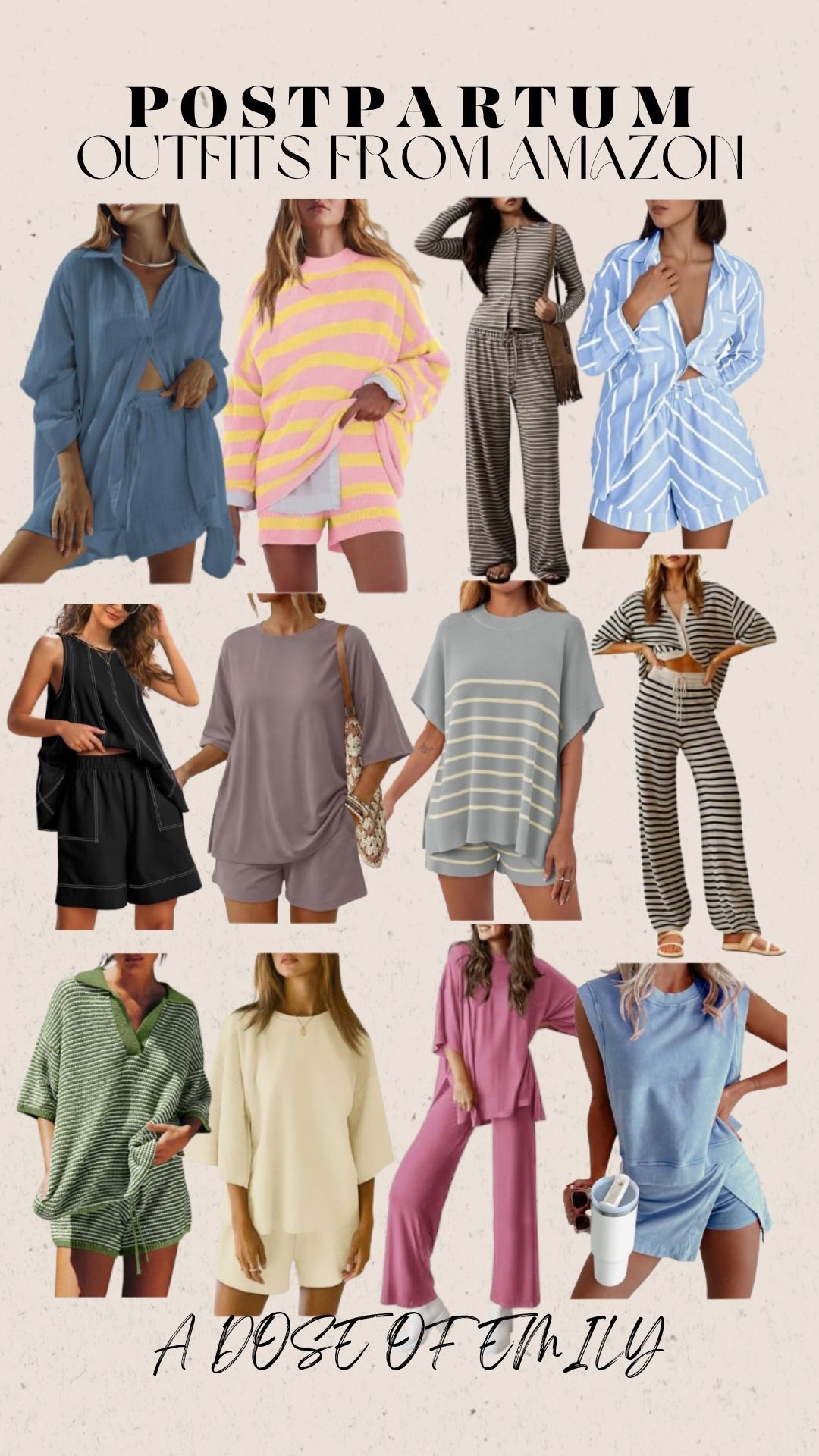 Postpartum outfits from Amazon 