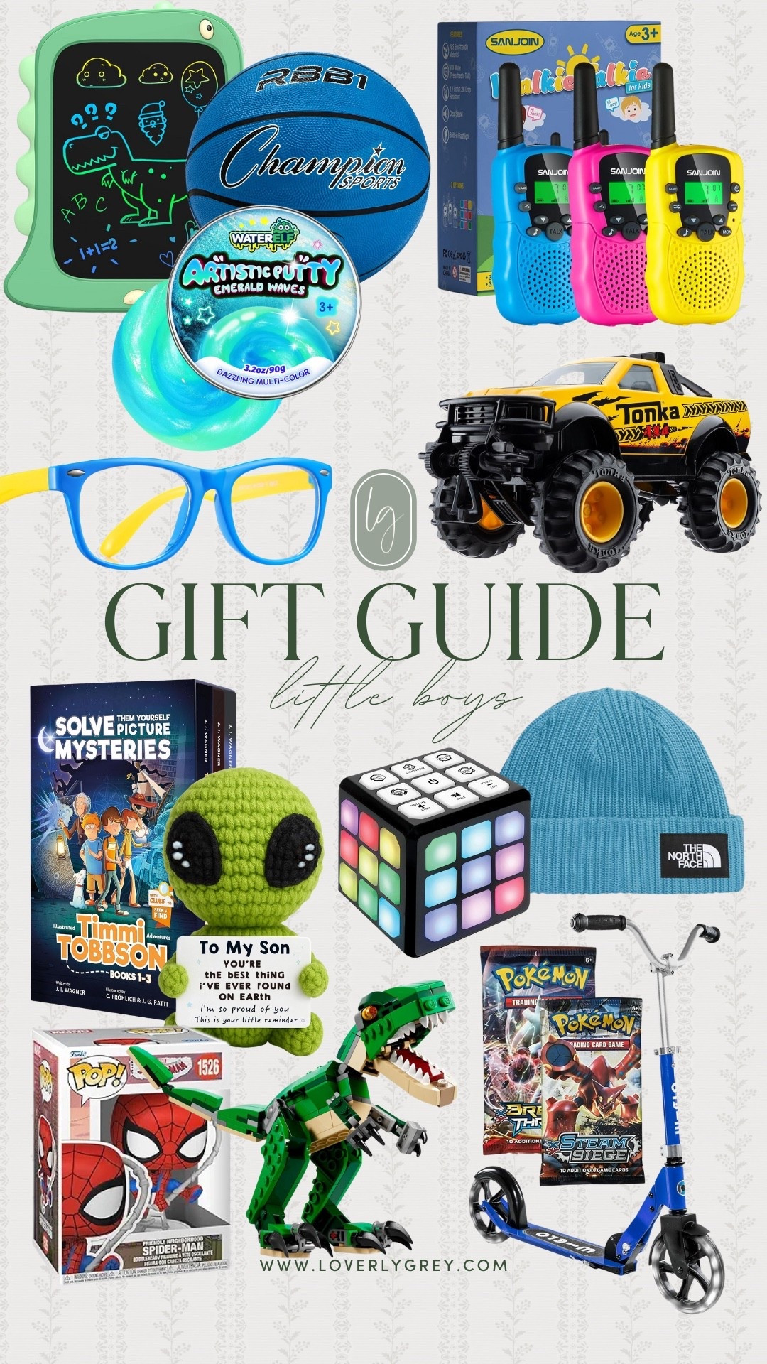 Gift guide for a little boy! I am loving the Lego dinosaur, walkie talkies, and fun slime! Plus, the scooter, book set, and funko pop Spider-Man would make great gifts! 

#LTKFindsUnder100 #LTKGiftGuide #LTKHoliday