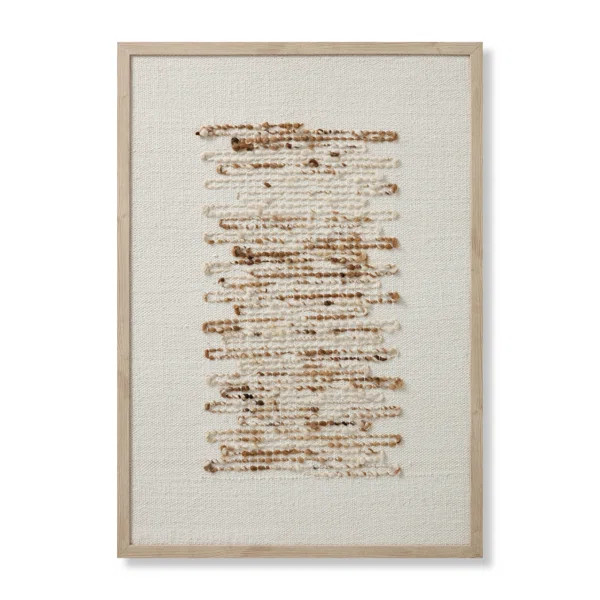 Amber Lewis x Loloi Greenwich Gold / Ivory 2'-6" x 3'-6" Wall Art | Wayfair North America