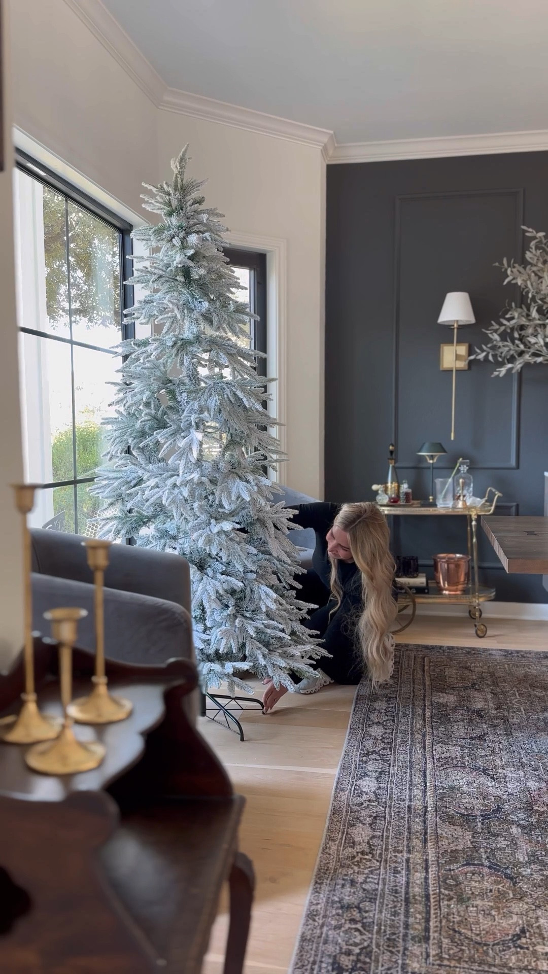 Gorgeous new downswept flocked Christmas tree on Amazon! On deal for Prime Day! 7’ and slender profile. Looks beautiful in person! 

#LTKHome #LTKHoliday #LTKxPrimeDay